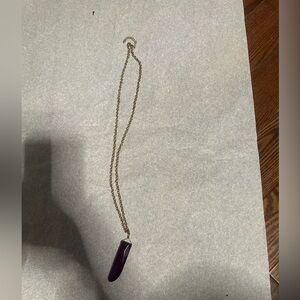 Elegant Purple Pendant Necklace